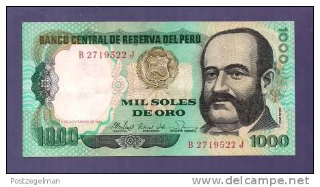 PERU 1981 UNC Banknote  1000 Soles De Oro Km 121 - Peru