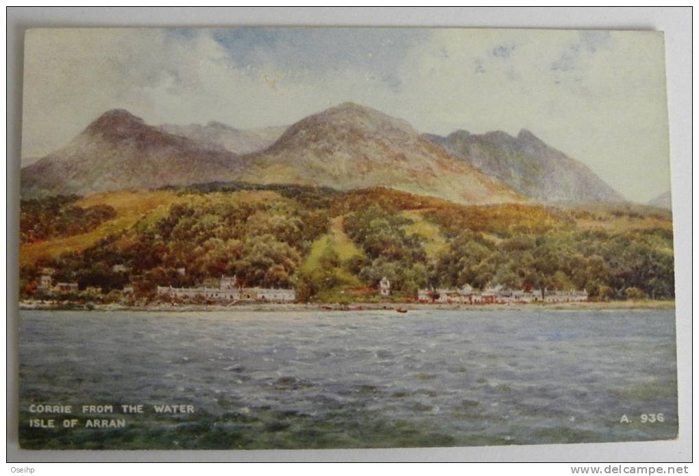CPA - Carte Postale - Corrie From The Water Isle Of ARRAN - Post Card Valentine & Sons - Ayrshire