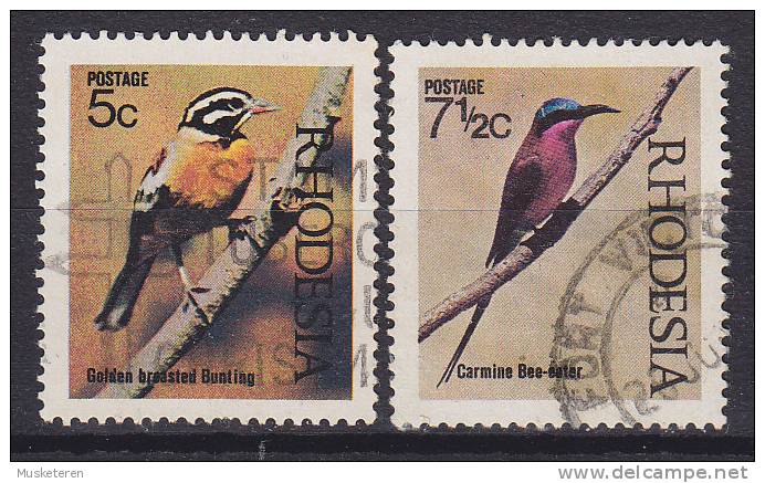 Rhodesia 1971 Mi. 110-11 Bird Vogel Oiseau - Rhodesien (1964-1980)