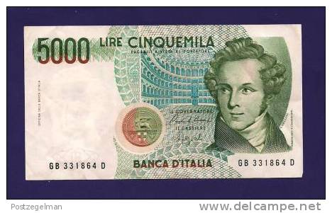ITALY 1985,   Banknote, Used VF,  5 000 Lira Km85 - 5.000 Lire