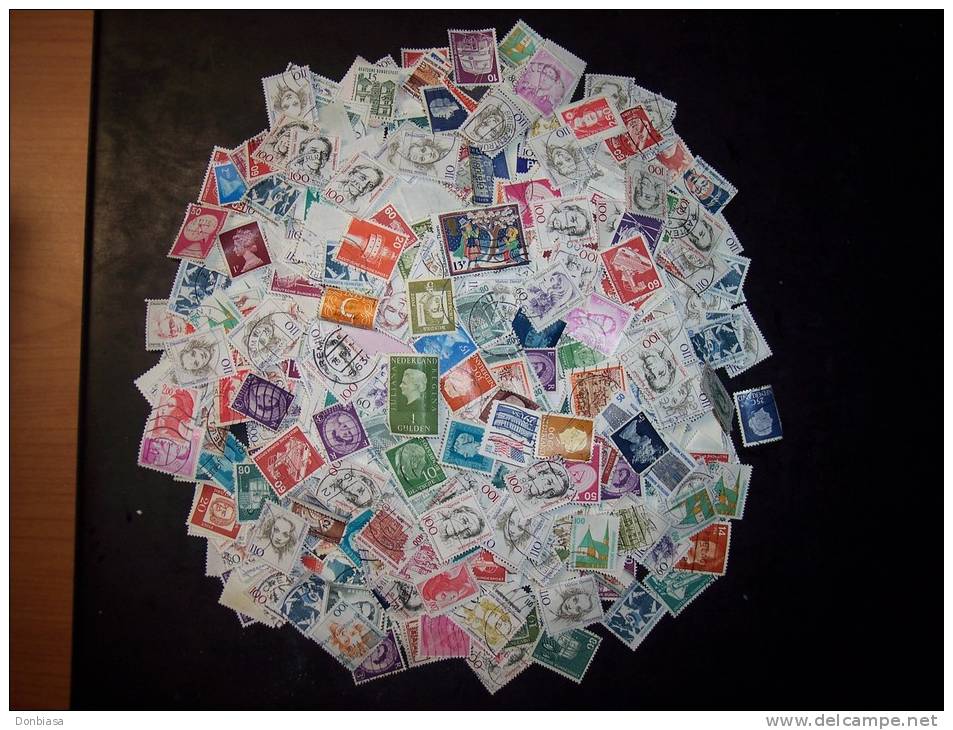 Lotto 1000 Francobolli Stranieri - Lots & Kiloware (mixtures) - Min. 1000 Stamps