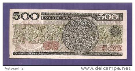 MEXICO 1983 Used VF Banknote  500 Pesos KM733c - Mexico
