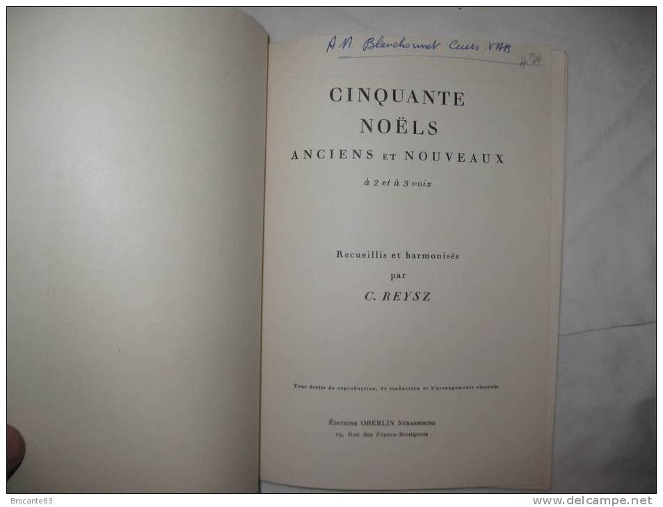 50 NOELS ANCIEN ET NOUVEAU A 2 ET 3 VOIX - Musik