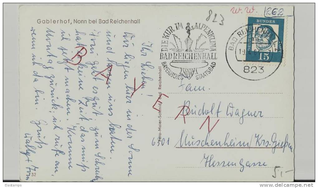 =DE BAD REICHENHALL  SST 1964 GABRELHOF - Bad Reichenhall