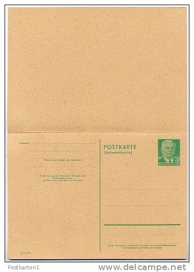 DDR P70 I Antwort-Postkarte Druckvermerk  III/18/185 ** 1956  Kat. 45,00 € - Cartes Postales - Neuves