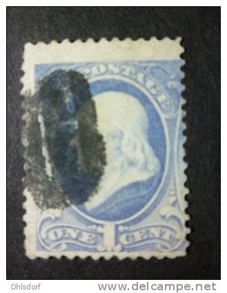 U.S.A. 1873: Sc 156, No Grill, O - FREE SHIPPING ABOVE 10 EURO - Used Stamps