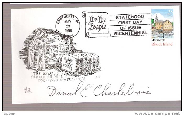 FDC Rhode Island Bicentennial - 1981-1990