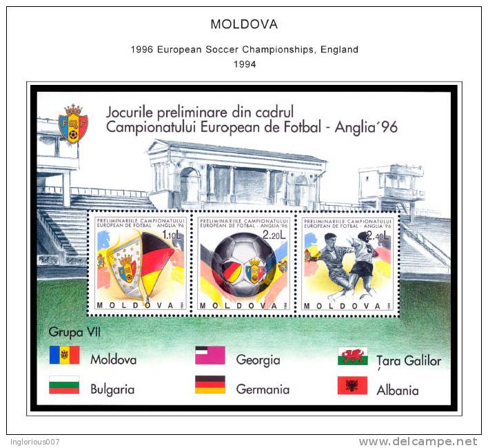 MOLDOVA STAMP ALBUM PAGES 1991-2011 (100 Color Illustrated Pages) - Inglés