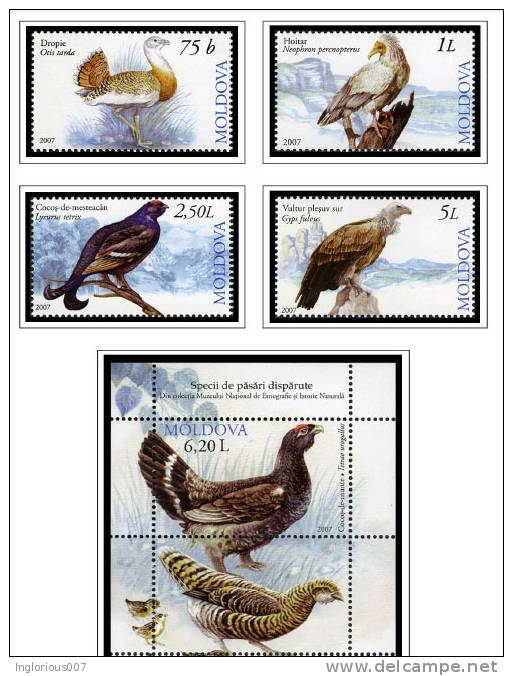 MOLDOVA STAMP ALBUM PAGES 1991-2011 (100 color illustrated pages)