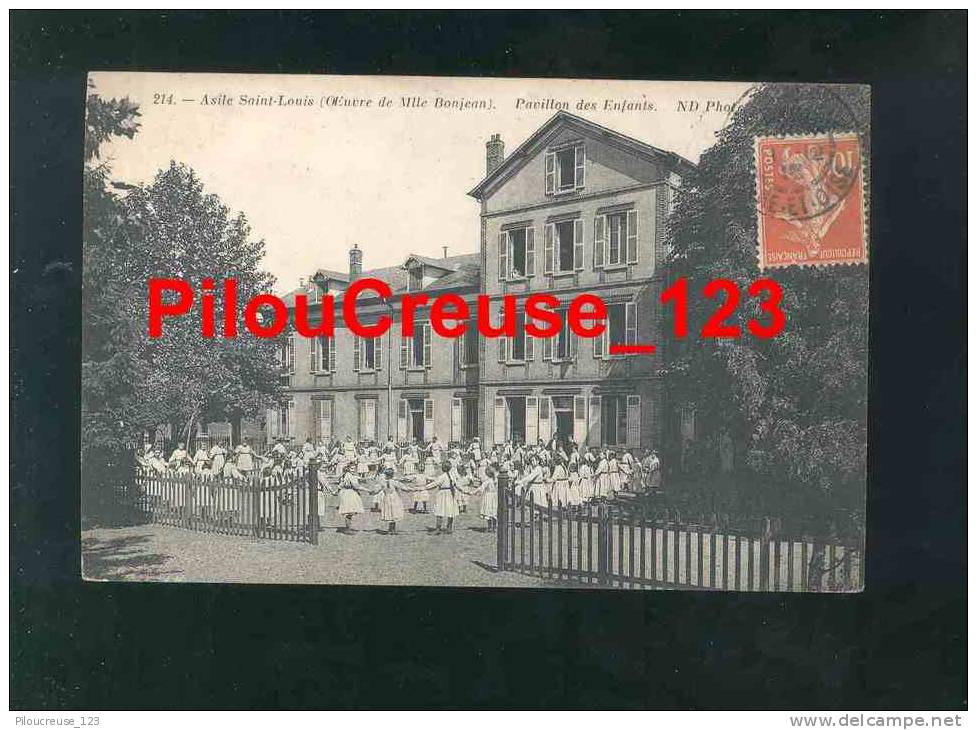 78 Evelynes - POISSY - " Asile Saint Louis - Oeuvre De Mlle Bonjean - Pavillon Des Enfants - Groupe D'Enfants " - Poissy