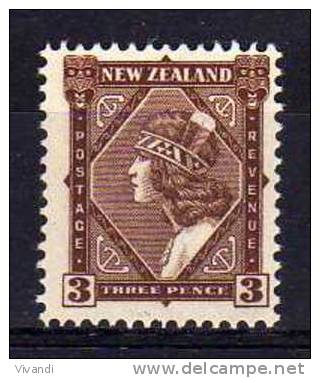 New Zealand - 1935 - Three Pence Definitive - MH - Unused Stamps