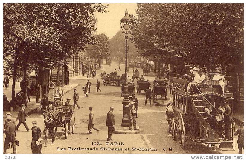 PARIS Les Boulevards St-Denis Et St-Martin - Distrito: 10