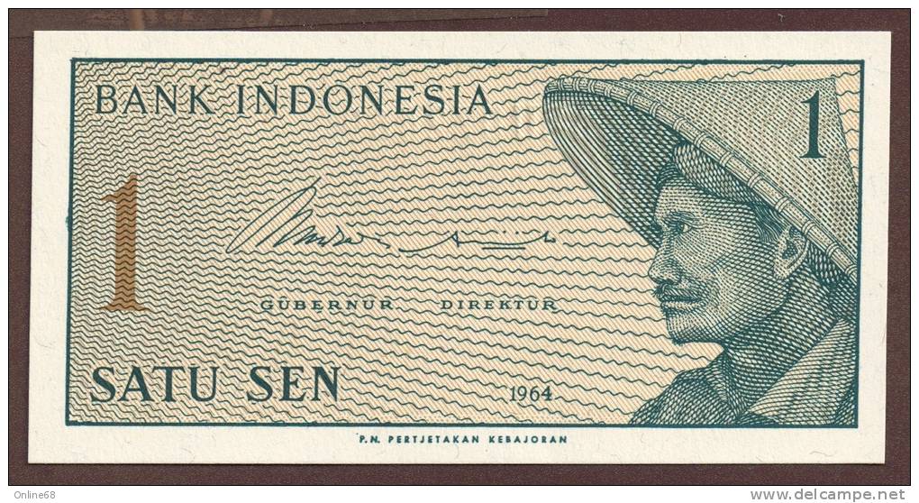 INDONESIA LOT 1-5-10-25 SEN 1964  UNC - Indonesië