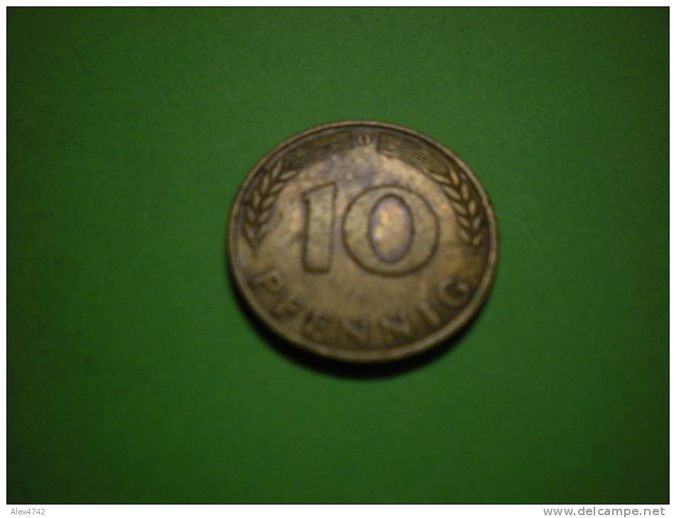 10 Pfenning 1950 RFA - 10 Pfennig