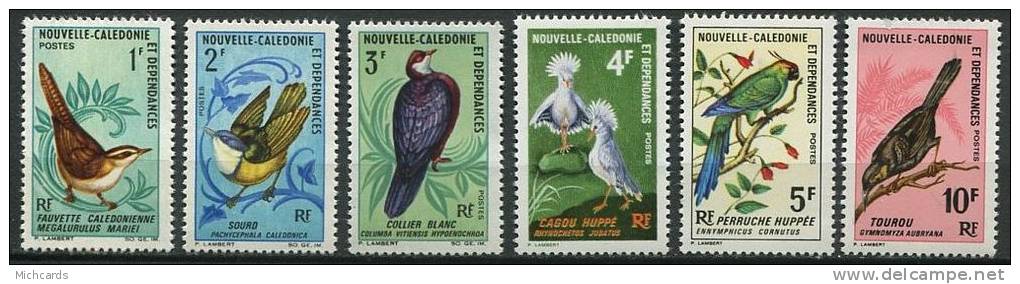 NLE CALEDONIE 1967/68 - Oiseau Birds Aves - Neuf, Sans Charniere (Yvert 345/50) - Neufs