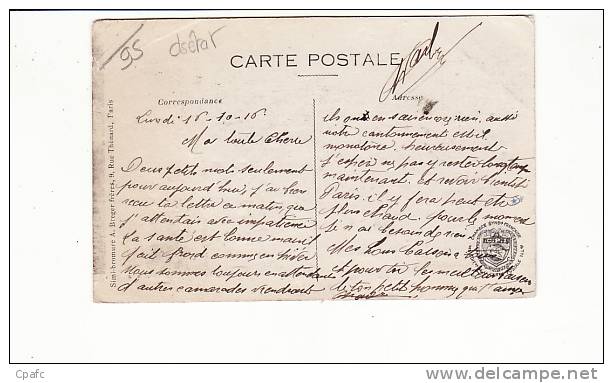 Carte 1915 PUISEUX / VUE PANORAMIQUE (côté Sud) - Puiseux En France