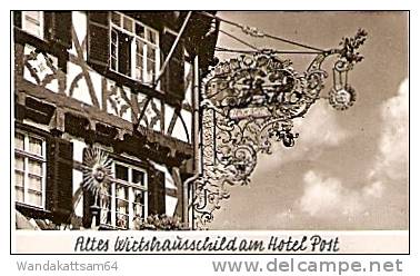 AK 41 Luftkurort NAGOLD Im Schwarzwald Mehbild 8 Bilder Hotel Post Partie Aus Der Turmstraße Altes Wirtshausschild Am Ho - Nagold