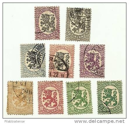 1917 - Finlandia 66/70 + 77 + 79/80 Ordinaria C2007 - Used Stamps