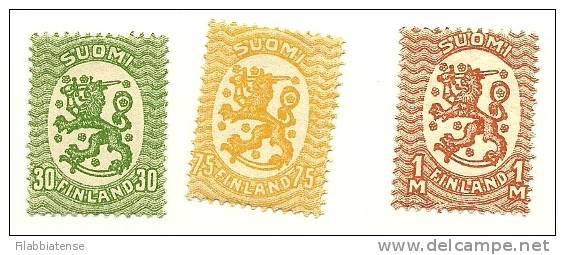 1921 - Finlandia 101 + 105/06 Ordinaria C2010 - Neufs
