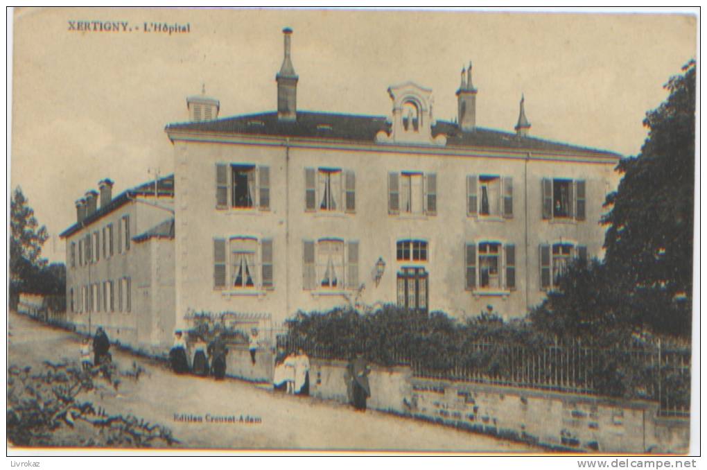 Vosges (88), Xertigny, L'hôpital, CP Ayant Circulé En 1917, Editions Creusot Adam, Visé Nancy A3314 - Xertigny