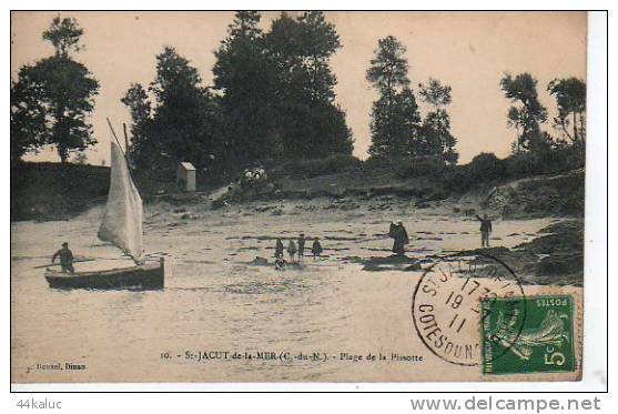 Saint Jacut De La Mer PLAGE DE LA PISSOTTE  (Voir Scans Recto Et Verso) - Saint-Jacut-de-la-Mer