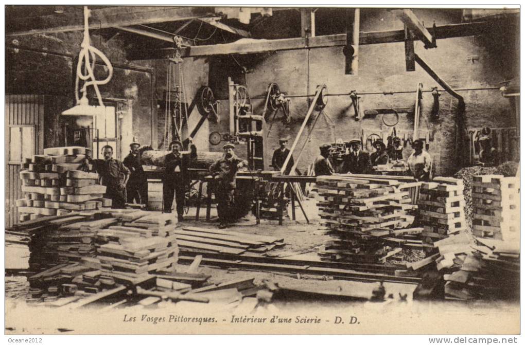 88  Les Vosges Pittoresques . Interieur D'une Scierie - Sonstige & Ohne Zuordnung