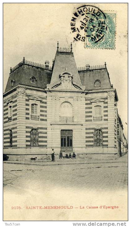 SAINTE MENEHOULD - MARNE  (51)  - PEU COURANTE PRECURSEUR ANIMEE DE 1904. - Sainte-Menehould