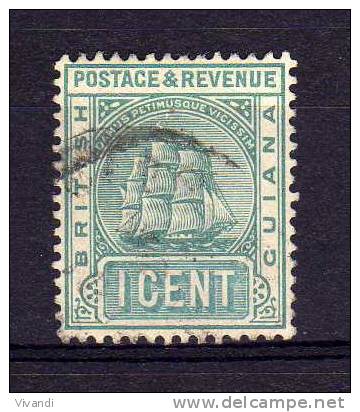 British Guiana - 1907 - 1 Cent Definitive (Watermark Crown CA) - Used - Britisch-Guayana (...-1966)