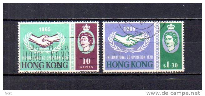 Hong  Kong   1965  .-   Y&T  Nº   214/215 - Usati