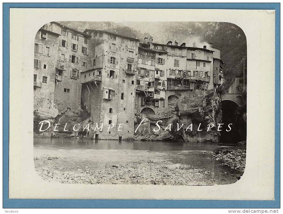 Isère - Vercors - PONT-EN-ROYANS Et La Bourne - 2 PHOTOS 1908 - 3 Scans - Lieux