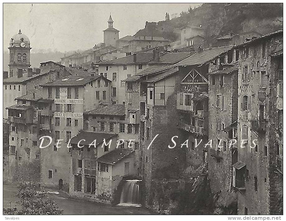 Isère - Vercors - PONT-EN-ROYANS Et La Bourne - 2 PHOTOS 1908 - 3 Scans - Lieux