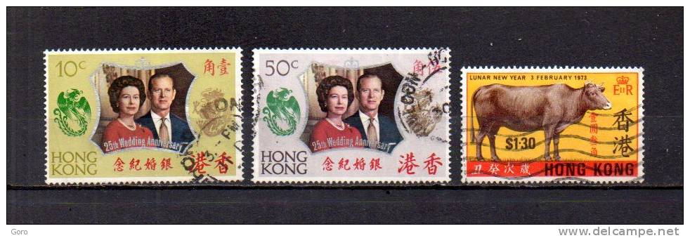 Hong  Kong   1972  .-   Y&T  Nº   262/263 - 265 - Nuovi