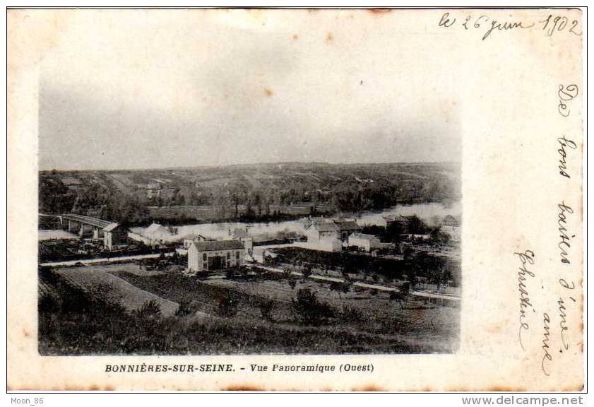 78 -  BONNIERES SUR SEINE - Vue Panoramique ( Ouest) - Bonnieres Sur Seine