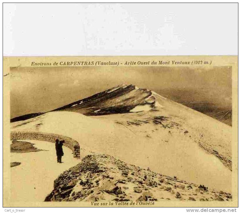 CPA 84 ENVIRONS DE CARPENTRAS ARETE OUEST DU MONT VENTOUX - Autres & Non Classés