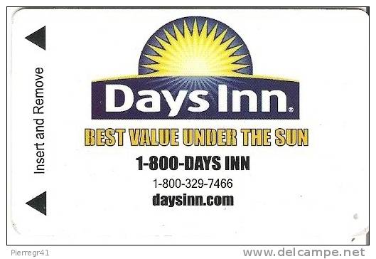 CLE D HOTEL-USA-DAYS INNS-T BE-LUXE- - Hotel Key Cards