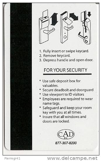 CLE D HOTEL-USA-DAYS INNS-T BE-LUXE- - Tarjetas-llave De Hotel