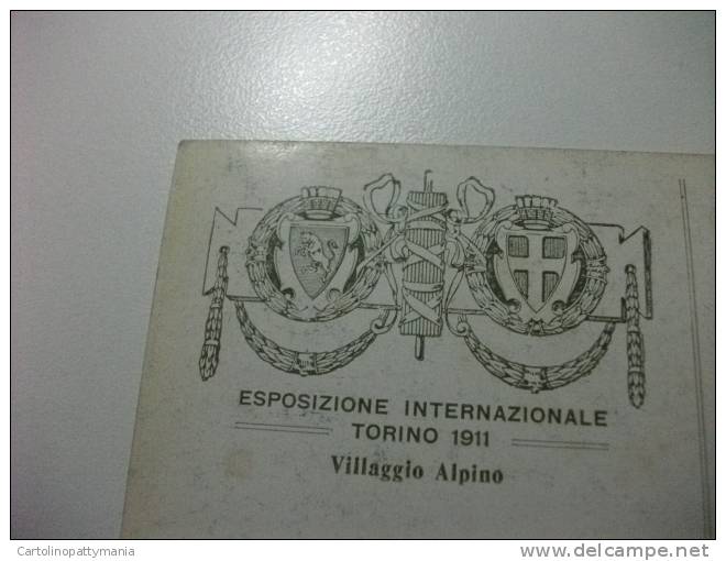 Esposizione Internazionale Torino 1911 Illustratore Guerzoni Villaggio Alpino - Ausstellungen