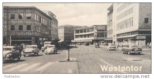 ÄLTERE POSTKARTE HAMM BMW ISETTA VW KÄFER WESTENTOR JAHN-FREIBAD AHSEGRUND OBERLANDESGERICHT BÄRENBRUNNEN Cpa Postcard - Hamm