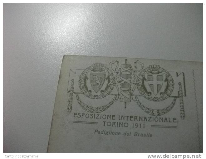 Esposizione Internazionale Torino 1911 Illustratore Puolotti Padiglione Del Brasile - Expositions