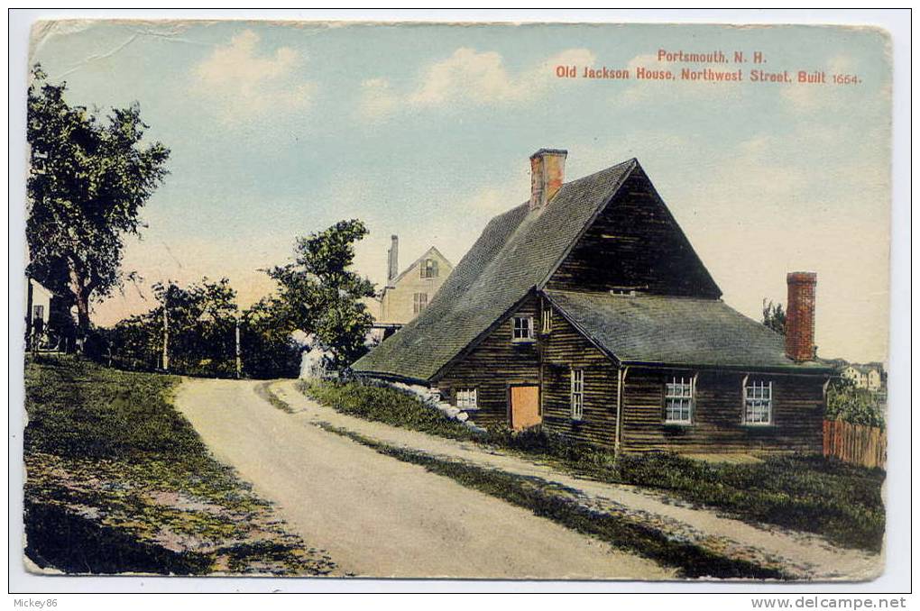 Etats-Unis----PORTSMOUTH- - Old Jackson House,Northwest Street,Built 1664--belle Carte Postale Ancienne - Autres & Non Classés