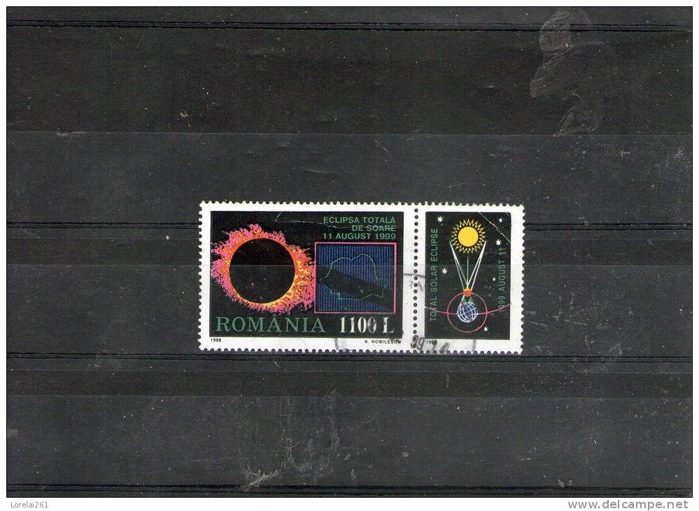 1998 - Eclipse Solaire Totale Mi No 5365 Et Yv 4507  Avec Vignette - Oblitérés