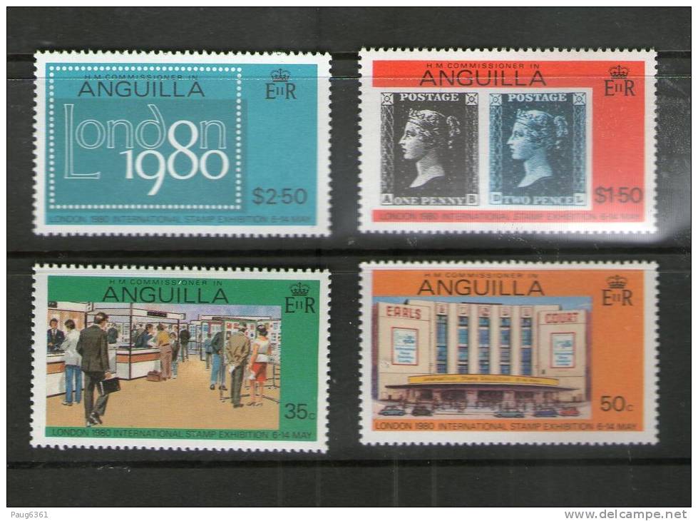 ANGUILLA  1979 LONDON'80  YVERT N°338/41  NEUF MNH ** - Anguilla (1968-...)