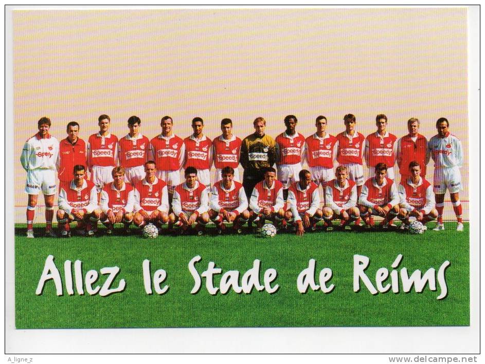 Ref 100  : Carte à Pub Allez Le Stade De Reims 97/98 - Calcio