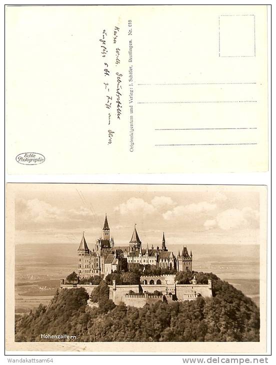 AK 618 Hohenzollern. Echte Photographie Originaleigentum Und Verlag: J. Schäfer, Reutlingen. - Hechingen