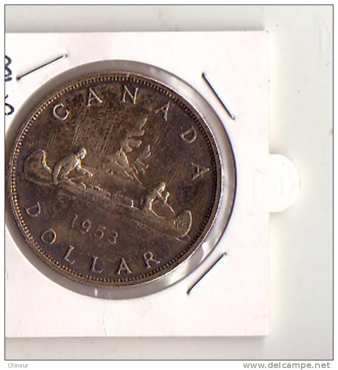 PIECE CANADA  ARGENT 1 DOLLAR 1953 - Canada