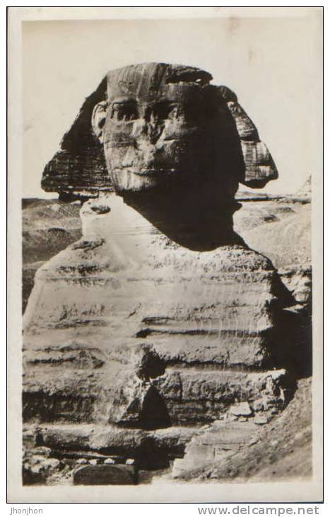 Egypt-Postcard Interwar-The Sphinx-unused, 2/scans. - Sphinx