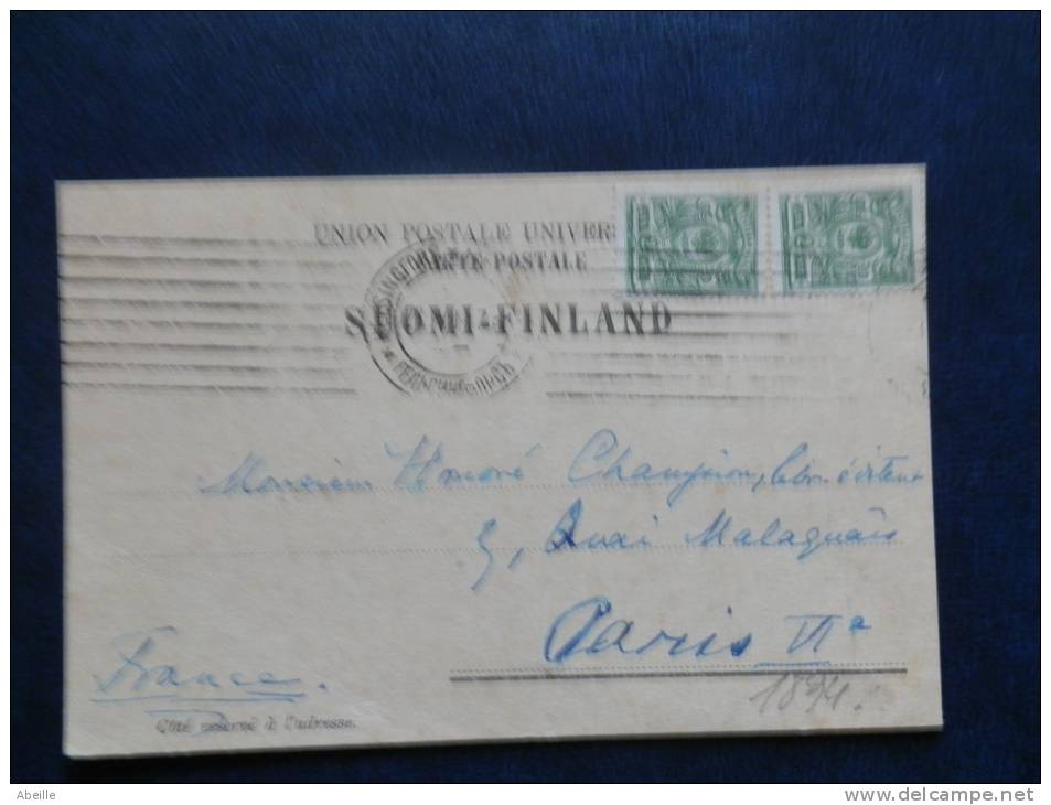 A1894   LETTER TO PARIS  1909 - Enteros Postales