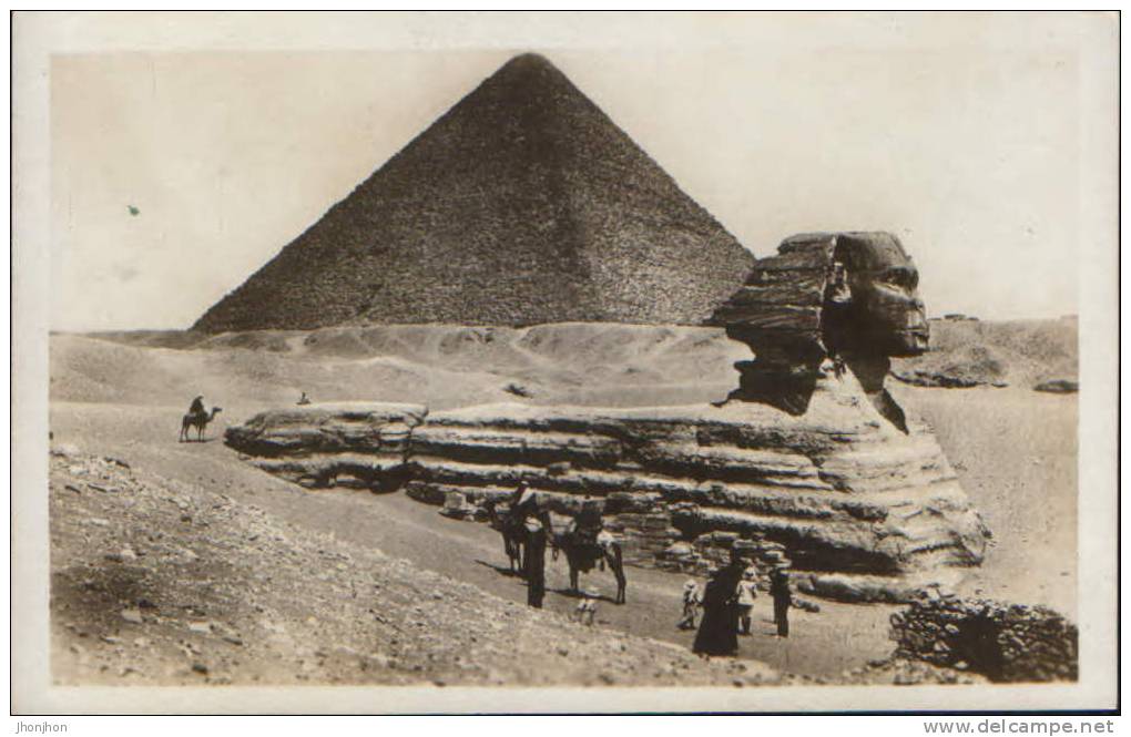 Egypt-Postcard Interwar-The Sphinx-unused, 2/scans. - Sphinx