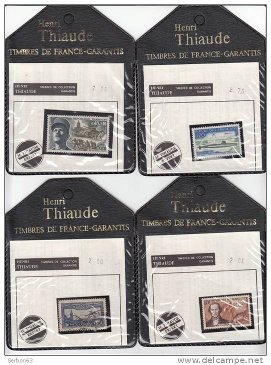 UN LOT N° 1 DE 4 TIMBRES FRANCE SOUS POCHETTES OBLITERES ET NON OBLITERES - Autres & Non Classés