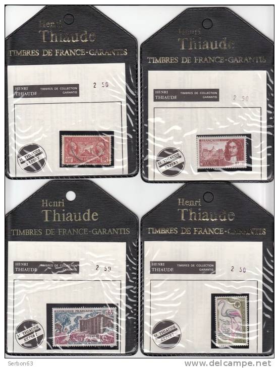 UN LOT N° 3 DE 4 TIMBRES REPUBLIQUE FRANCE SOUS POCHETTES - OBLITERE ET NON OBLITERES - Other & Unclassified